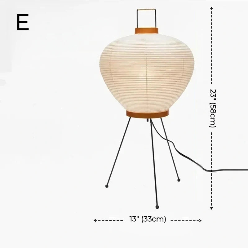 Aki Rice Paper Floor Lamp Collection