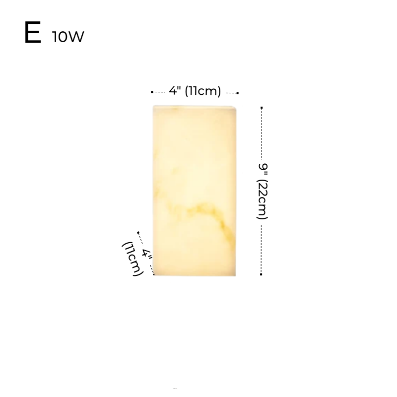 Outdoor Alabaster LED Wall Sconce, Waterproof