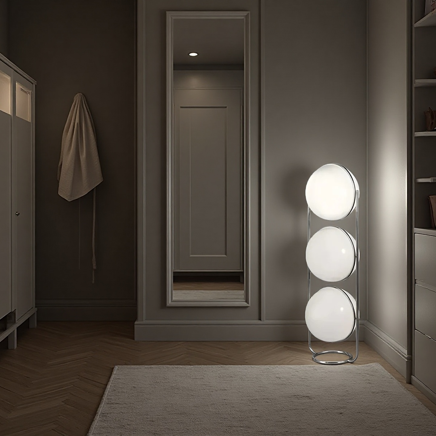 Home Decor Metal Chrome Desk Floor Lamp for Living Room