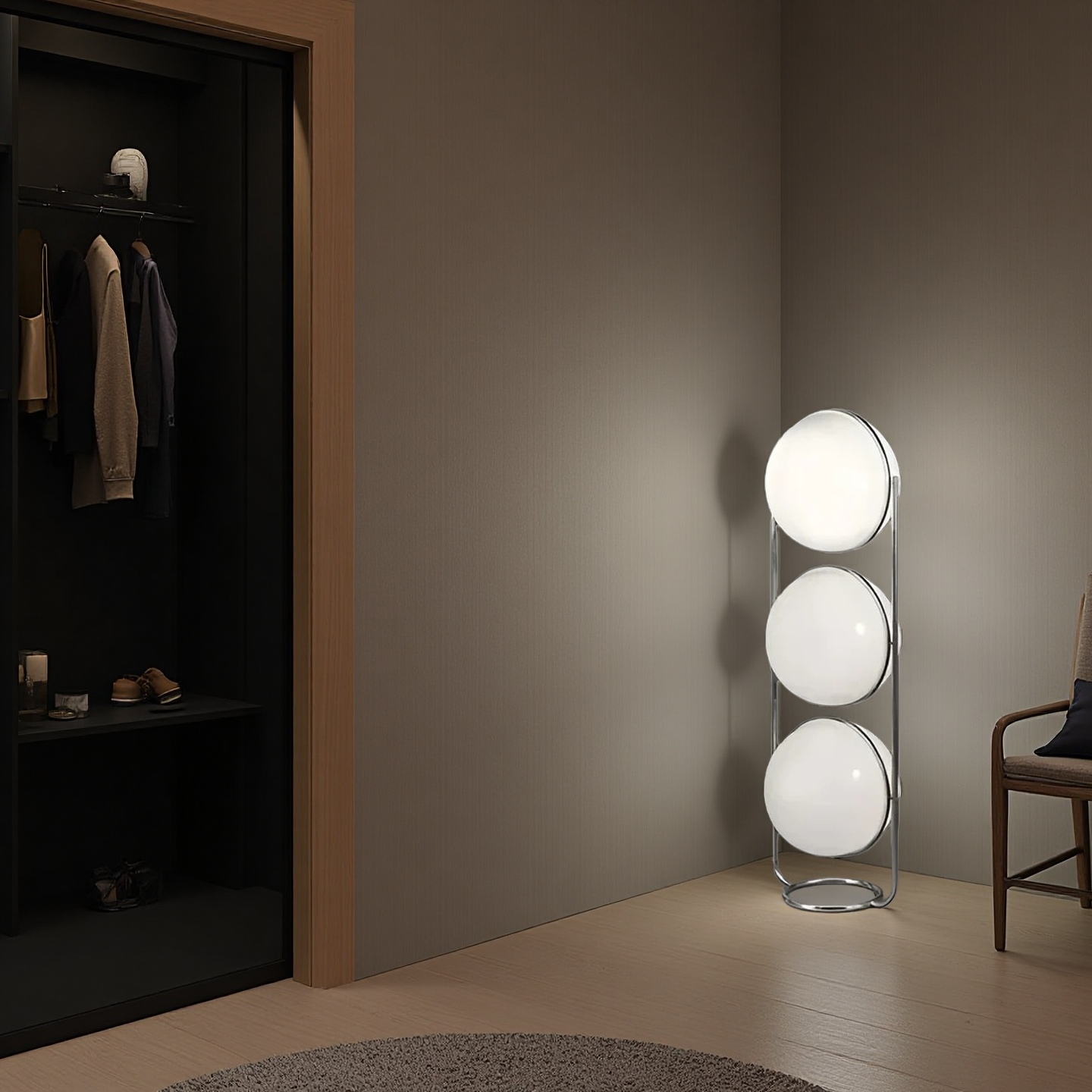 Home Decor Metal Chrome Desk Floor Lamp for Living Room