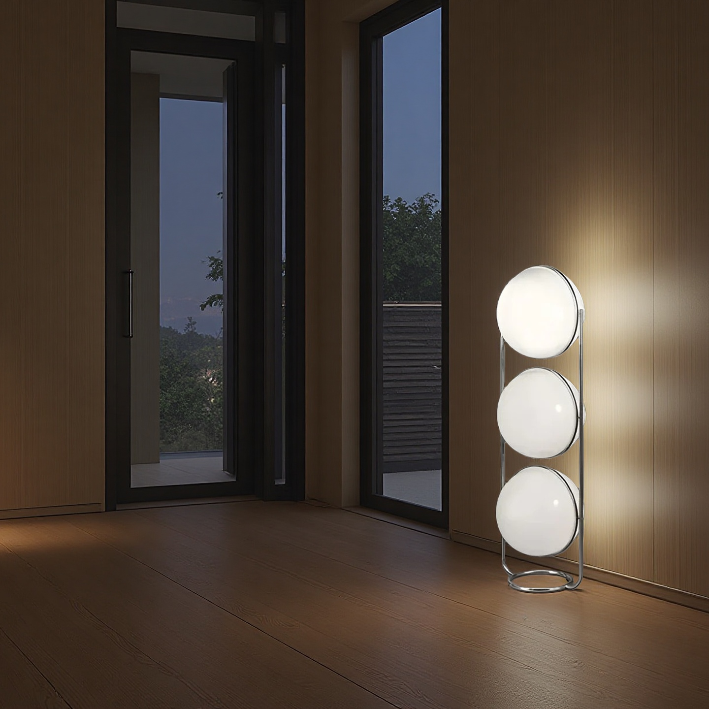 Home Decor Metal Chrome Desk Floor Lamp for Living Room