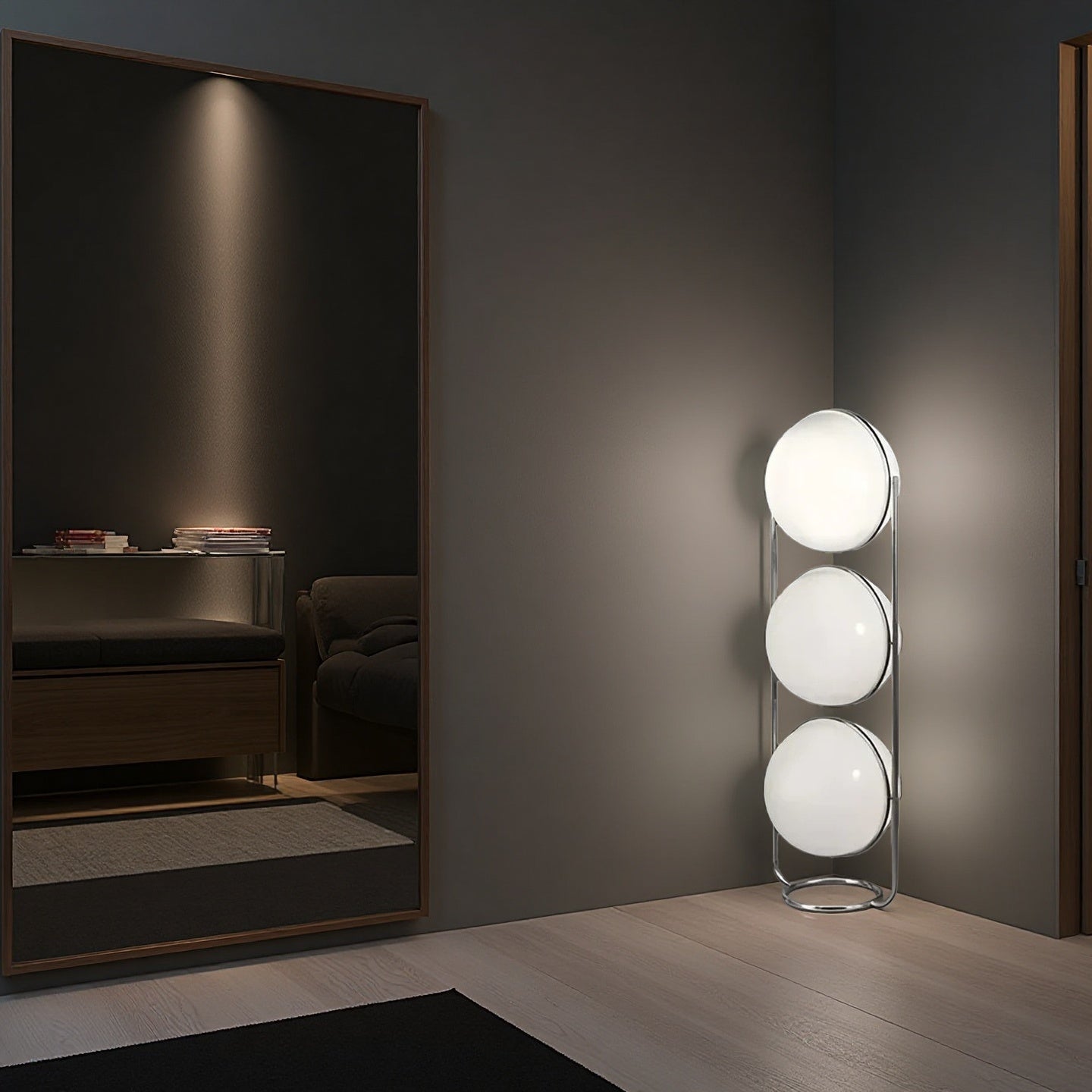 Home Decor Metal Chrome Desk Floor Lamp for Living Room