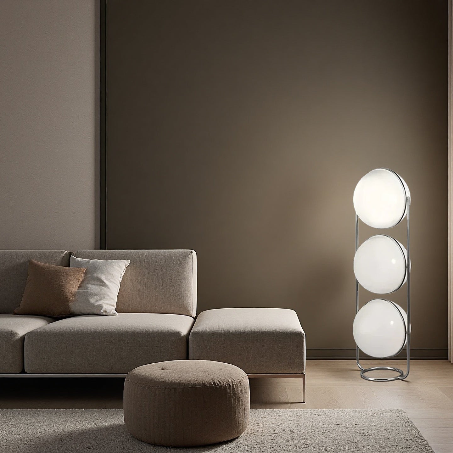 Home Decor Metal Chrome Desk Floor Lamp for Living Room