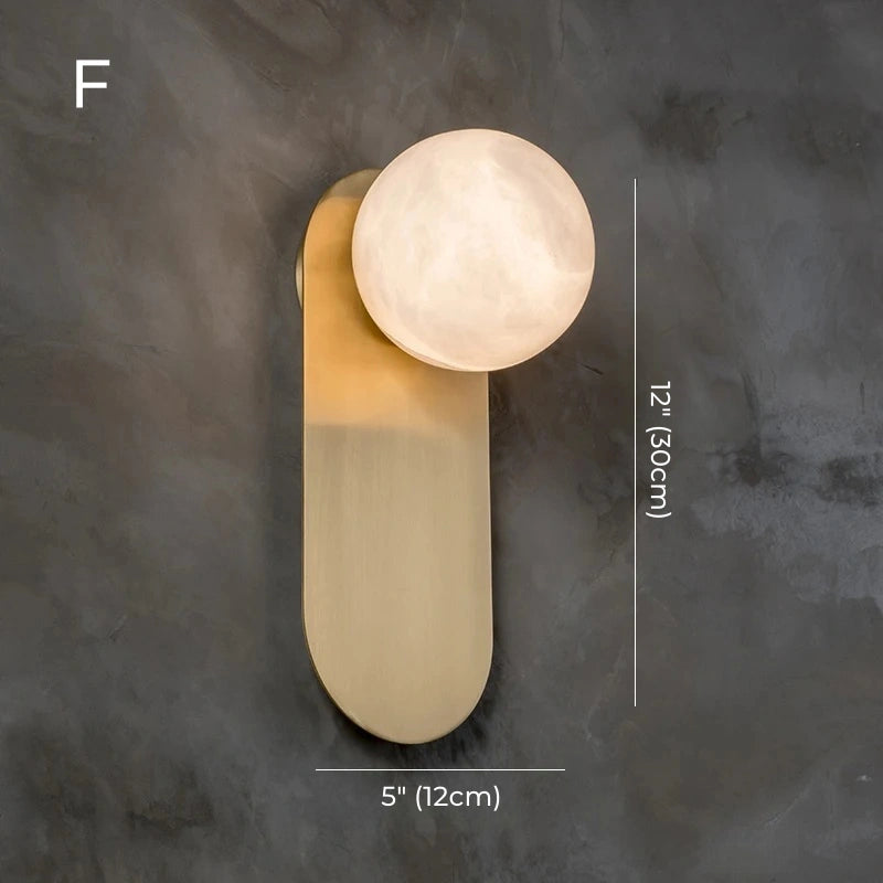 Daphne Laurel Alabaster Wall Sconce
