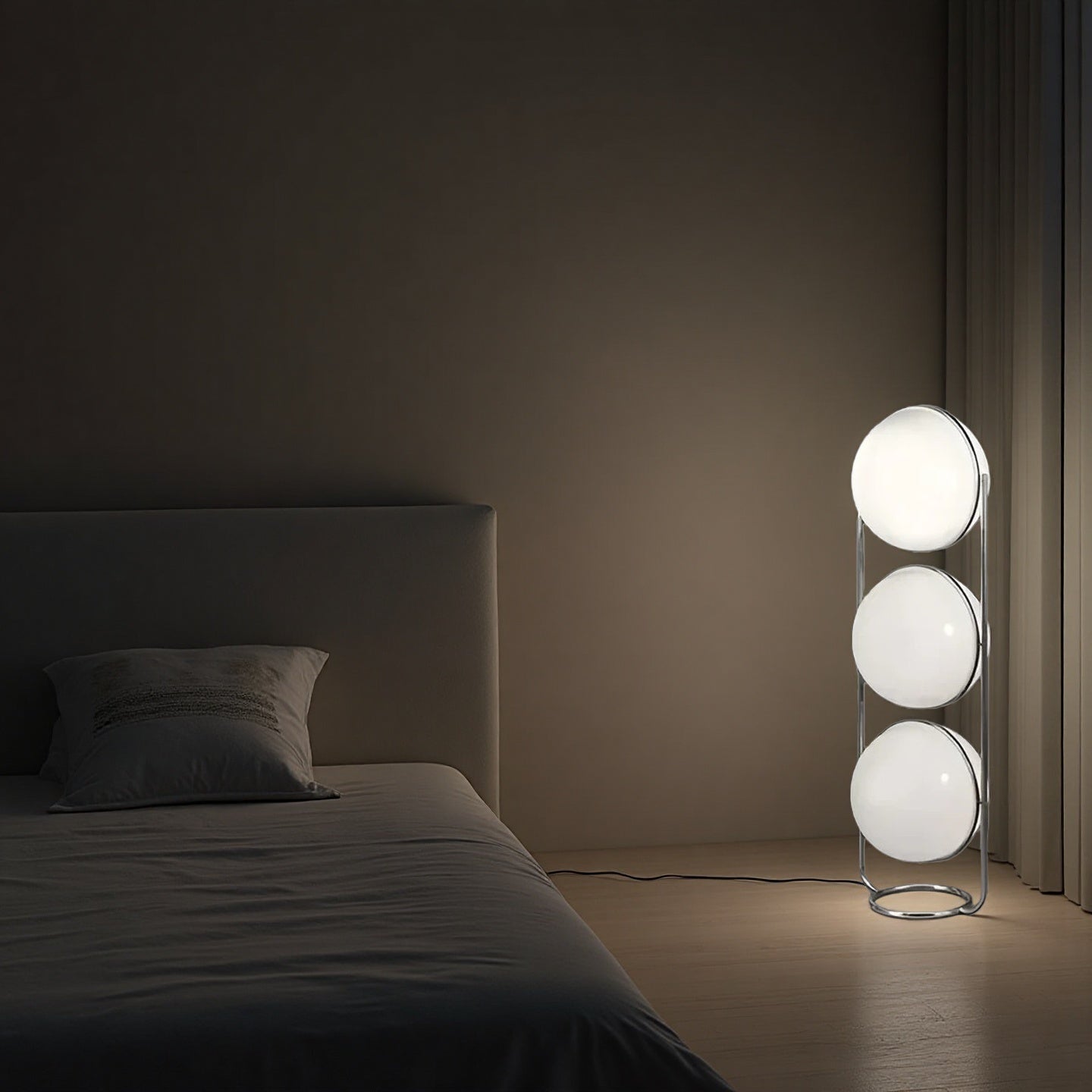 Home Decor Metal Chrome Desk Floor Lamp for Living Room