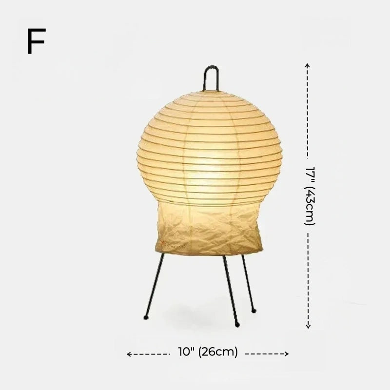 Aki Rice Paper Floor Lamp Collection