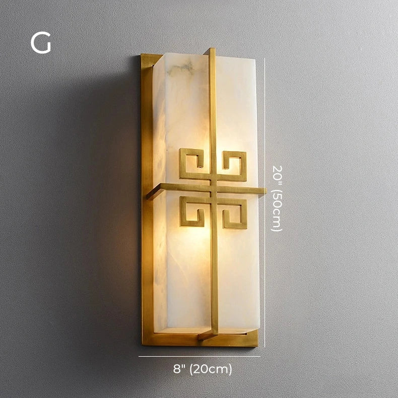 Daphne Laurel Alabaster Wall Sconce