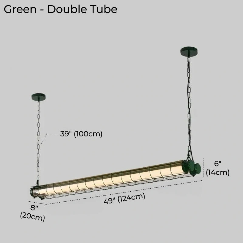 Briggs Caged Tube LED Linear Pendant Light