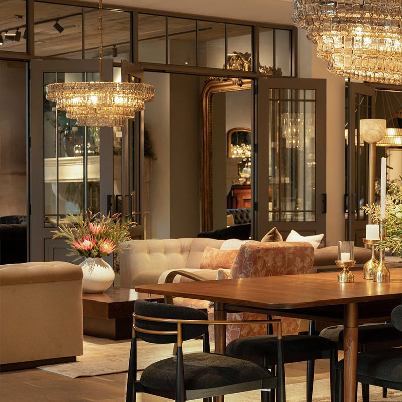 Juliet Multi-Tier Crystal Round Chandelier