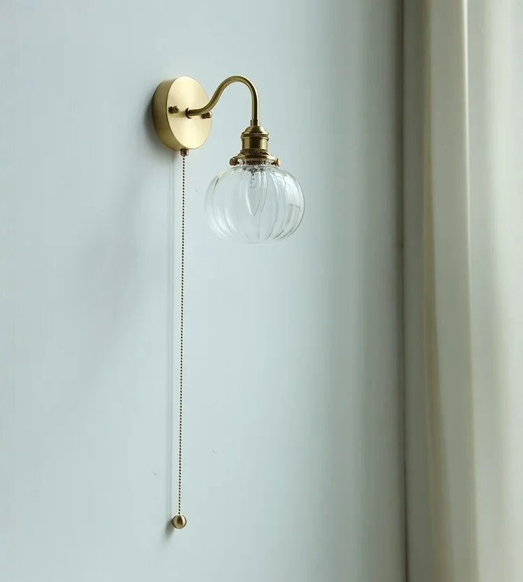 Evelyn Glass Globe Wall Sconce & Ceiling Light