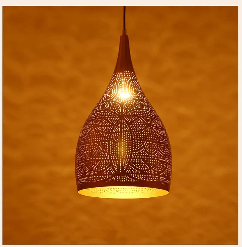 Marrakesh Perforated Metal Pendant Light