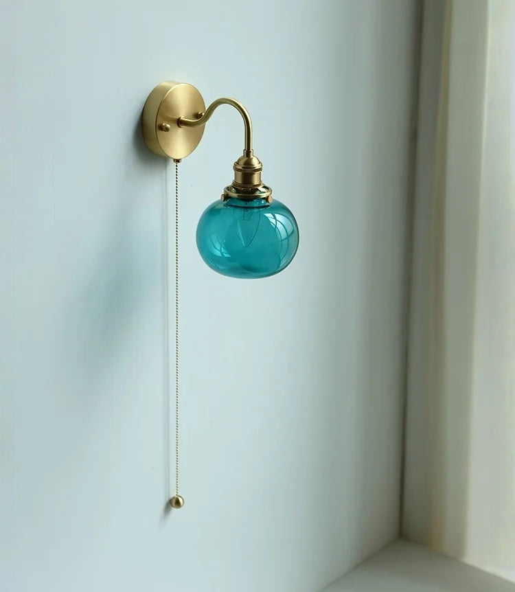 Evelyn Glass Globe Wall Sconce & Ceiling Light