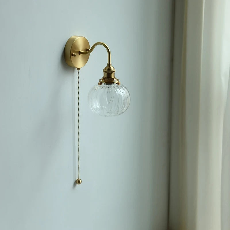 Evelyn Glass Globe Wall Sconce & Ceiling Light