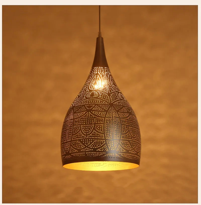 Marrakesh Perforated Metal Pendant Light