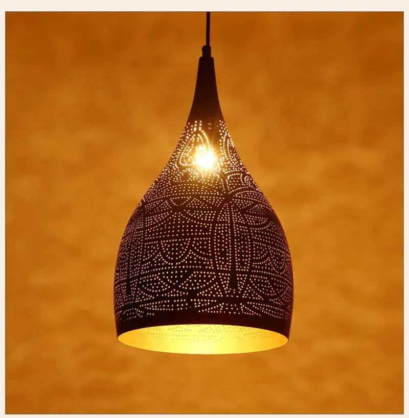 Marrakesh Perforated Metal Pendant Light