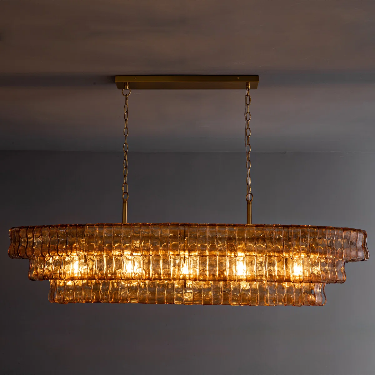 Juliet Multi-Tier Oval Crystal Chandelier