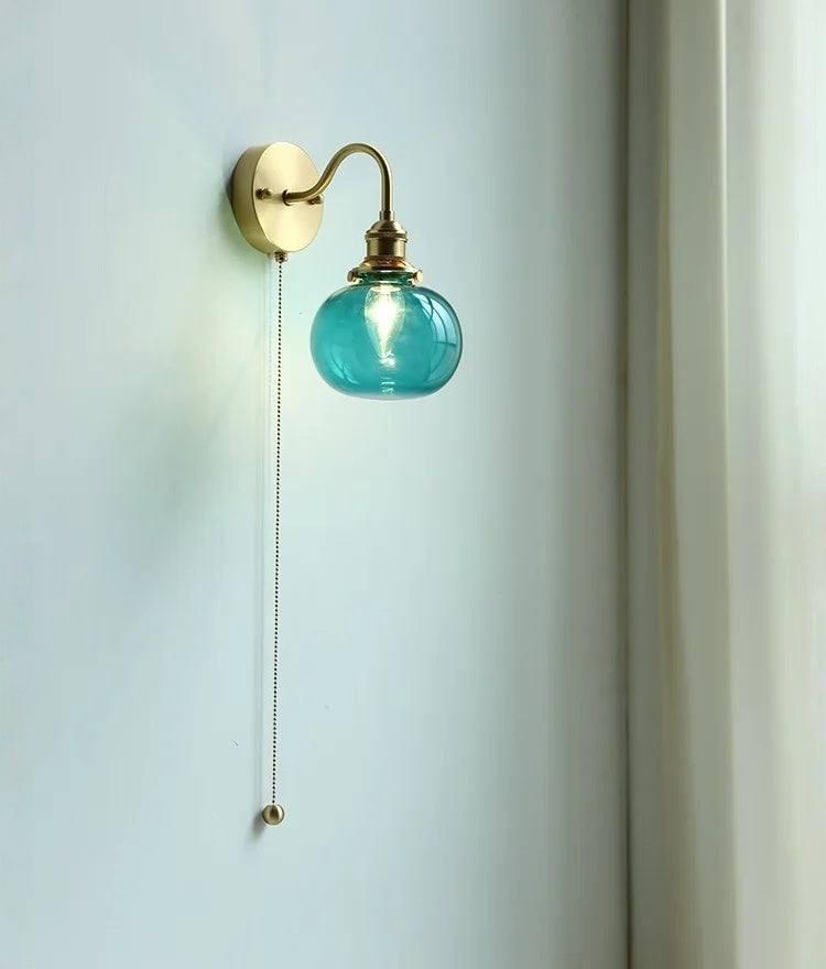 Evelyn Glass Globe Wall Sconce & Ceiling Light