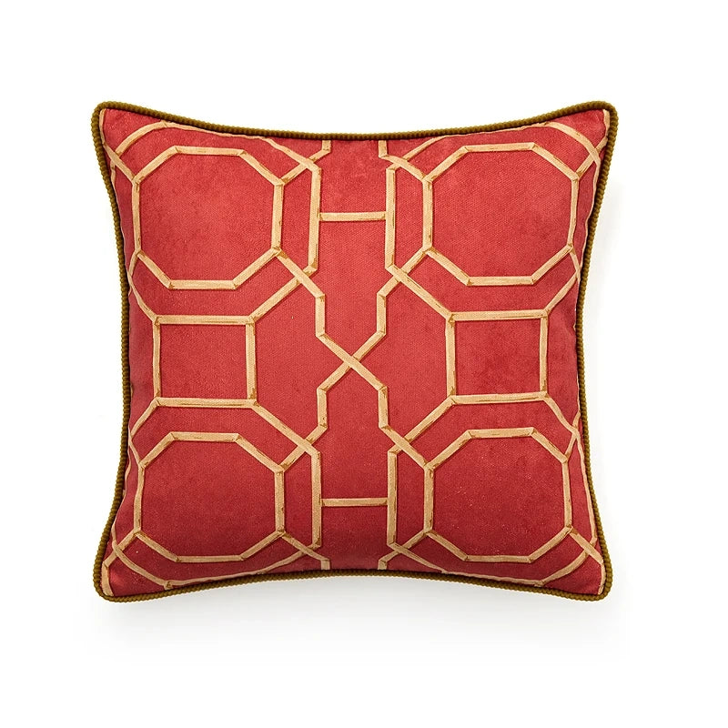 Vintage Palace Garden Tapestry Tassel Cushion Cover