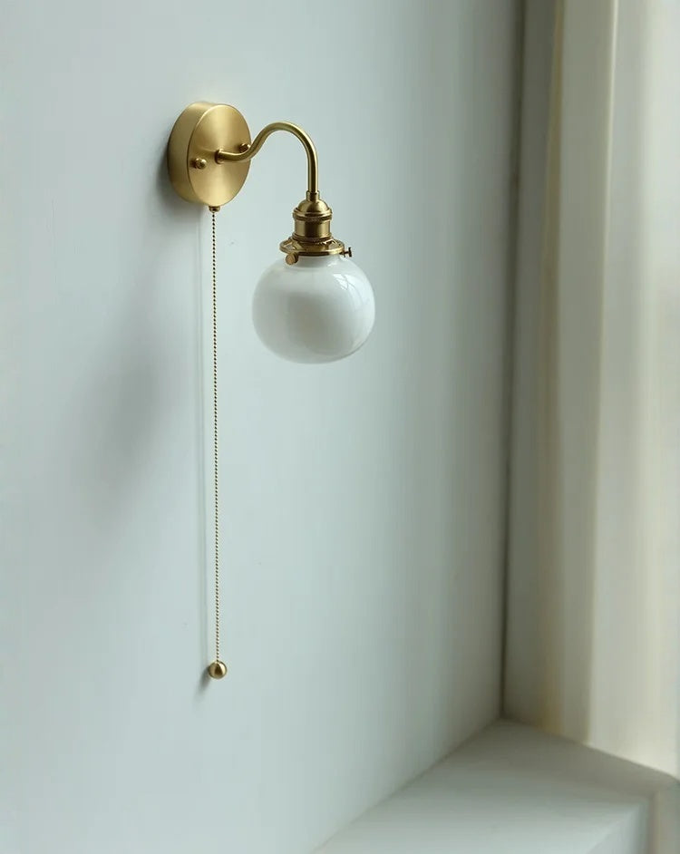 Evelyn Glass Globe Wall Sconce & Ceiling Light