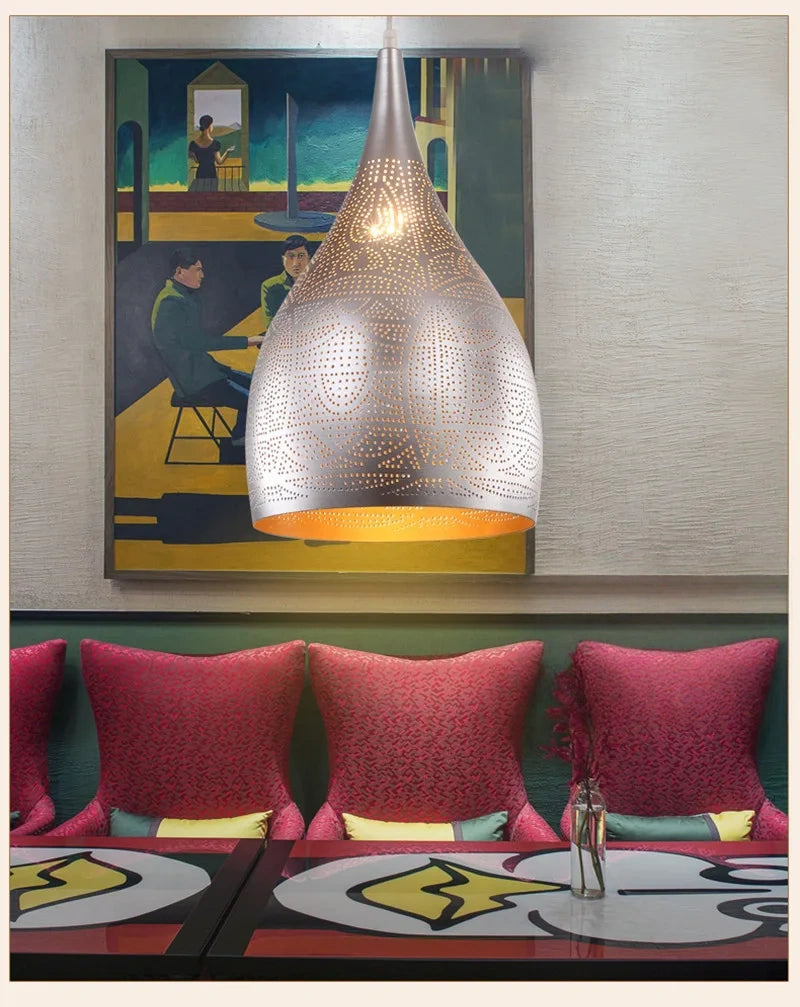 Marrakesh Perforated Metal Pendant Light