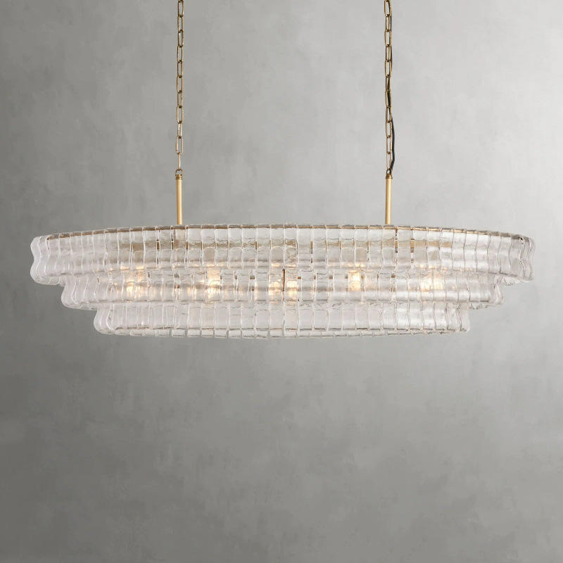 Juliet Multi-Tier Oval Crystal Chandelier