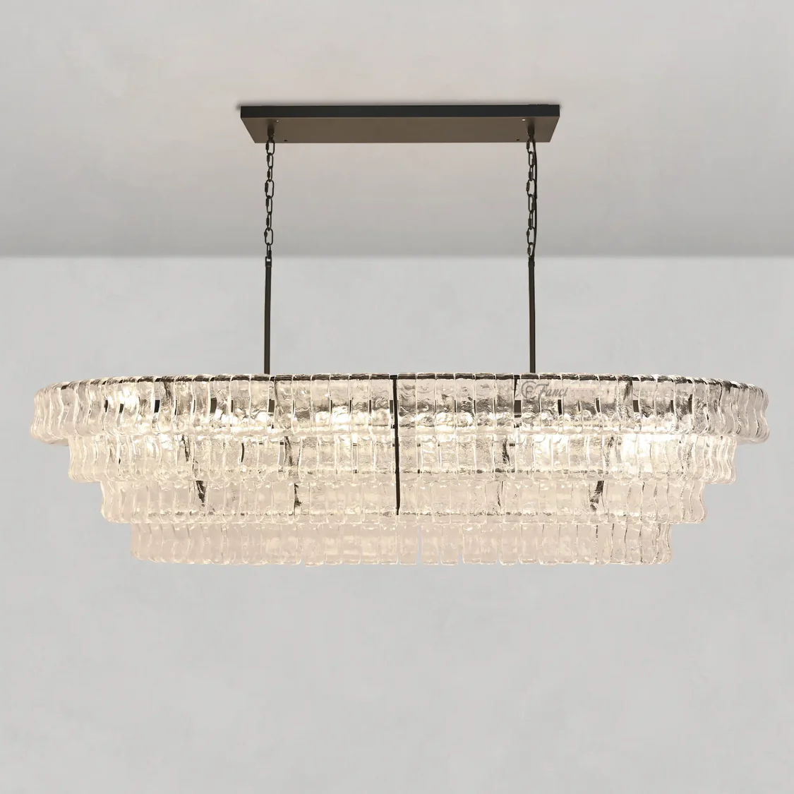 Juliet Multi-Tier Oval Crystal Chandelier