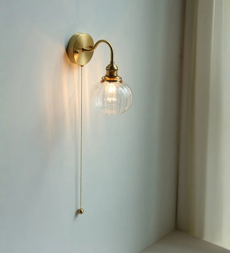 Evelyn Glass Globe Wall Sconce & Ceiling Light