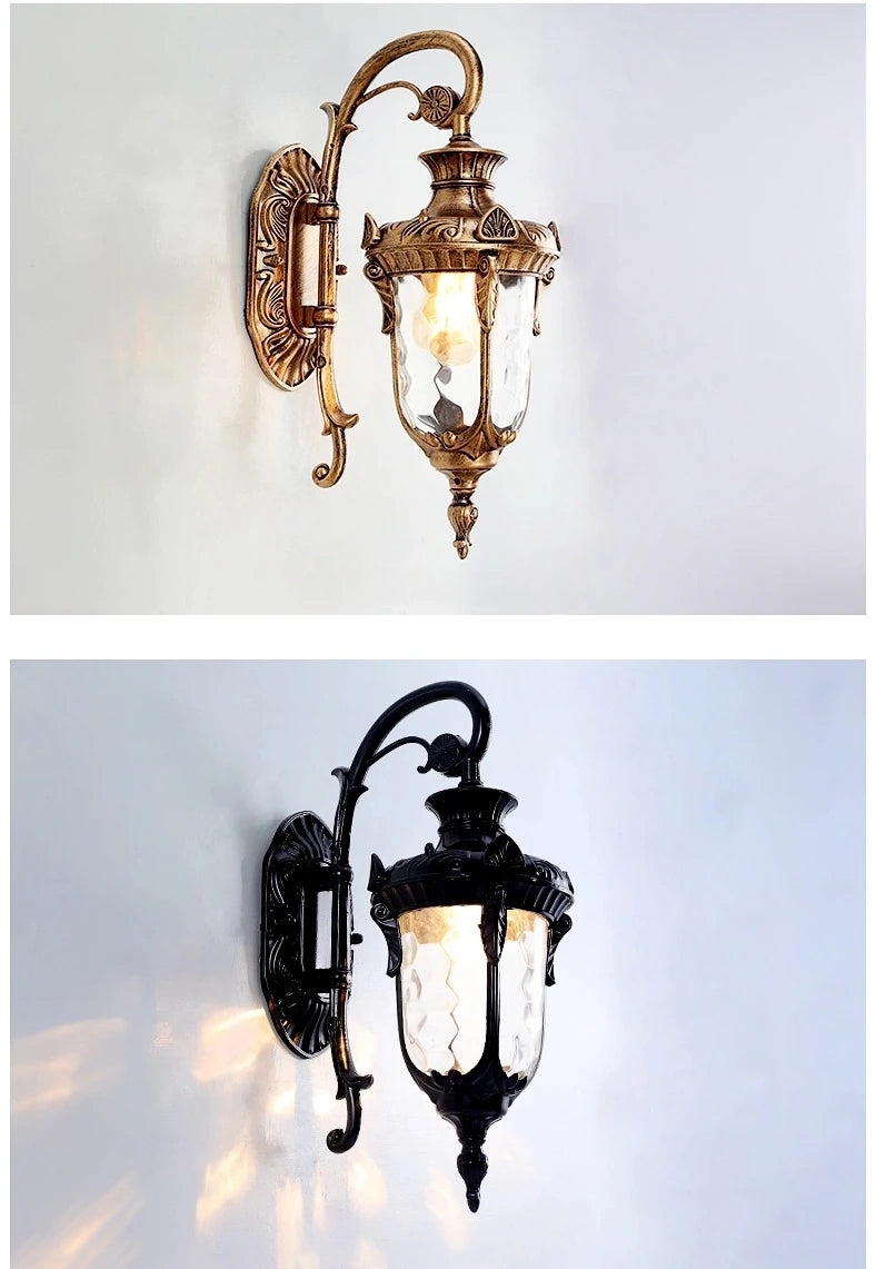 Valmont Classic European Outdoor Lantern Wall Light