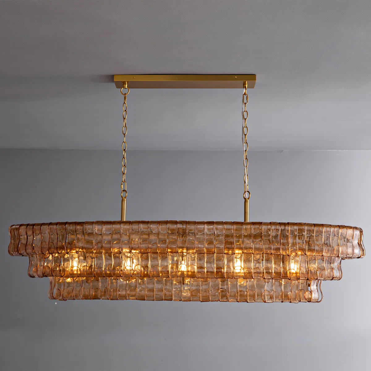 Juliet Multi-Tier Oval Crystal Chandelier
