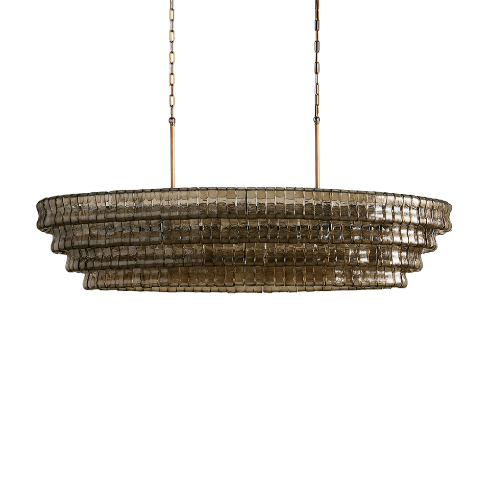 Juliet Multi-Tier Oval Crystal Chandelier