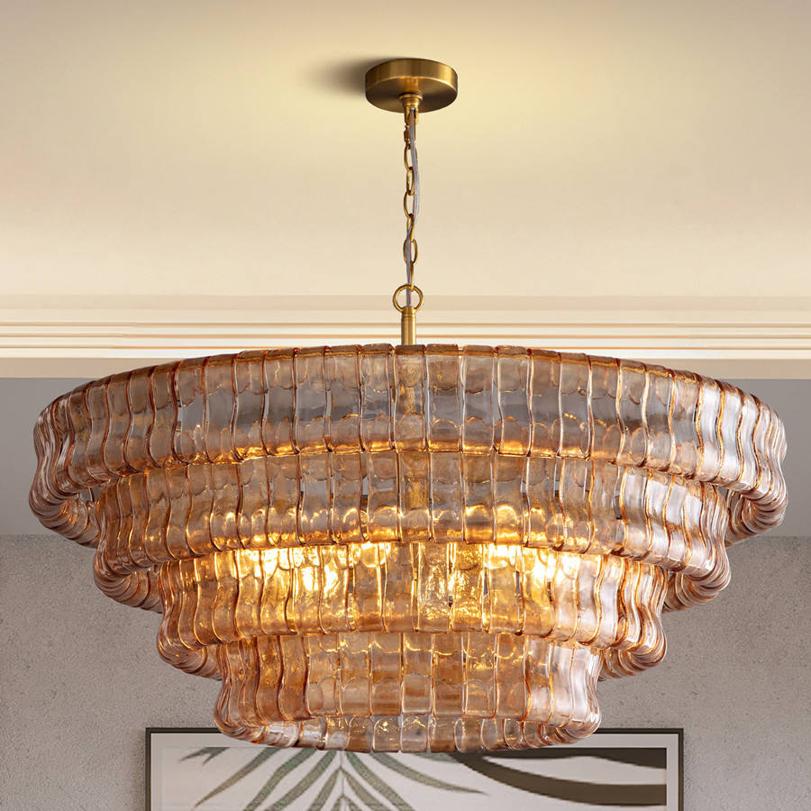 Juliet Multi-Tier Crystal Round Chandelier