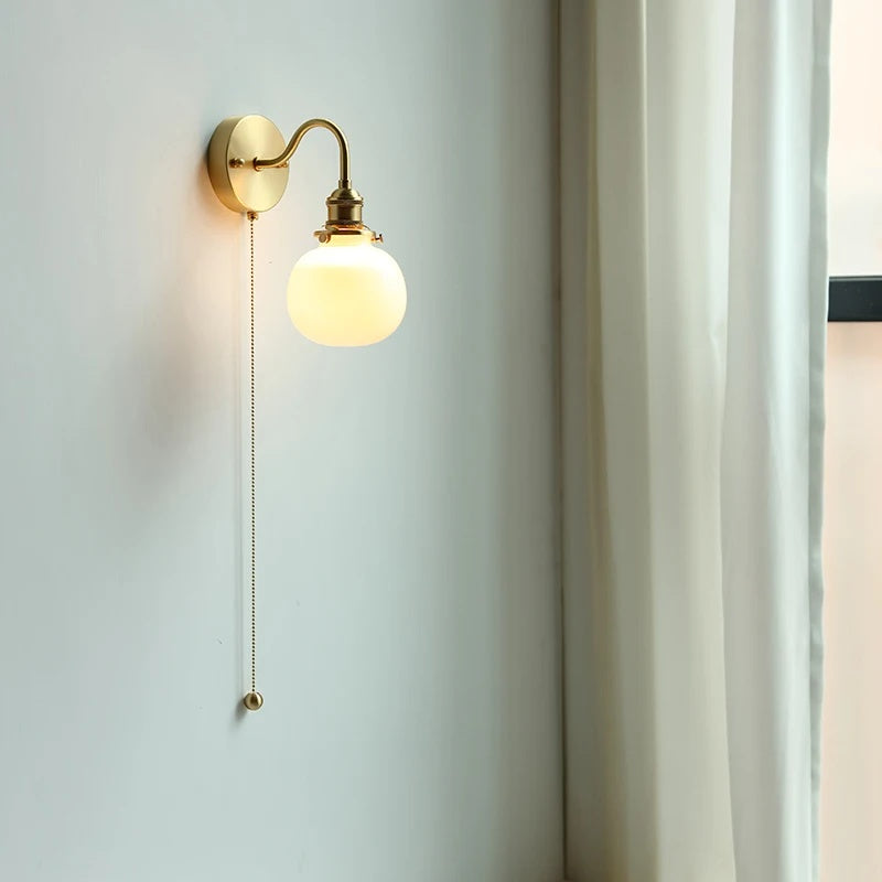 Evelyn Glass Globe Wall Sconce & Ceiling Light
