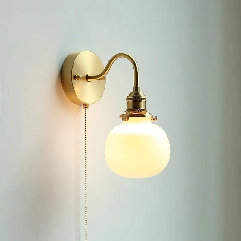 Evelyn Glass Globe Wall Sconce & Ceiling Light