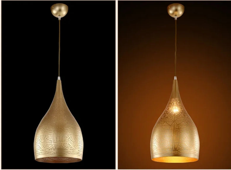 Marrakesh Perforated Metal Pendant Light