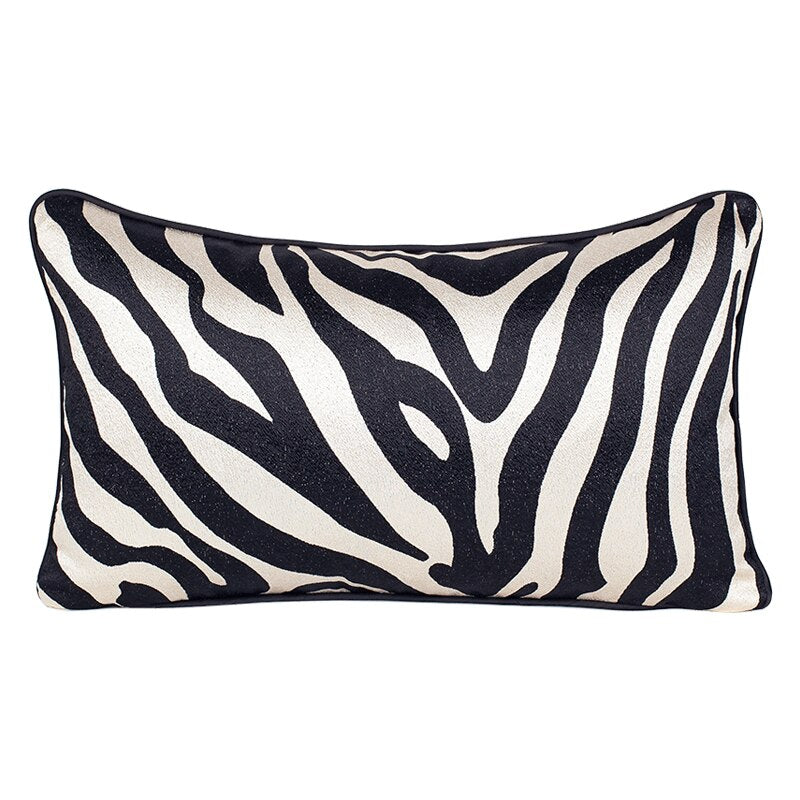 Black and White Zebra Striped Pillow Case