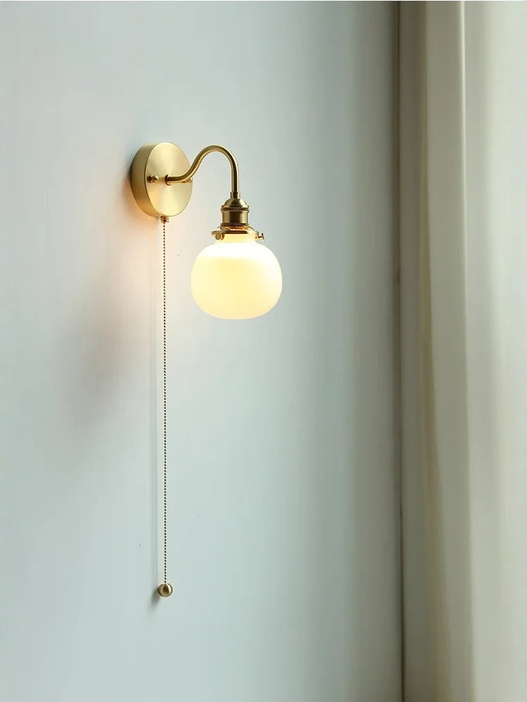 Evelyn Glass Globe Wall Sconce & Ceiling Light