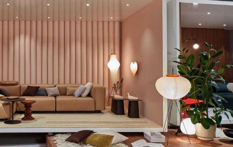 Aki Rice Paper Floor Lamp Collection