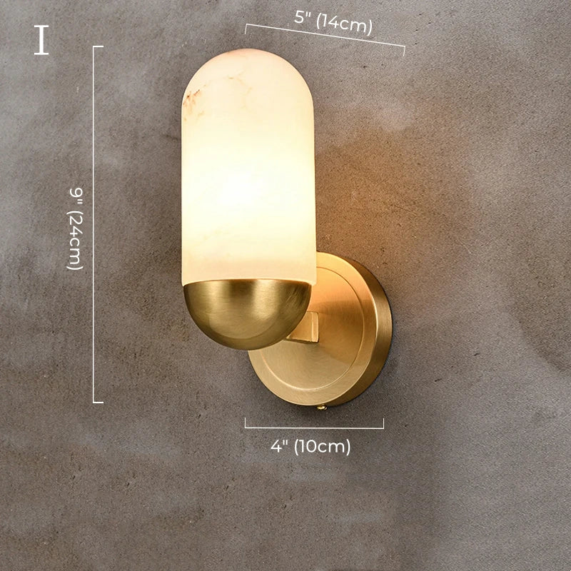 Daphne Laurel Alabaster Wall Sconce