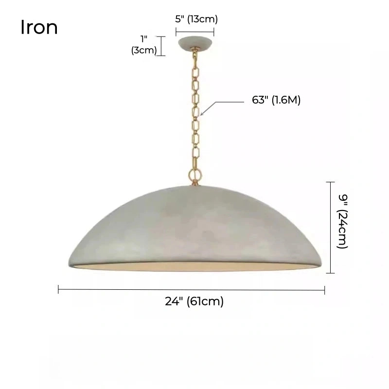 Porter Gray Dome Pendant Light
