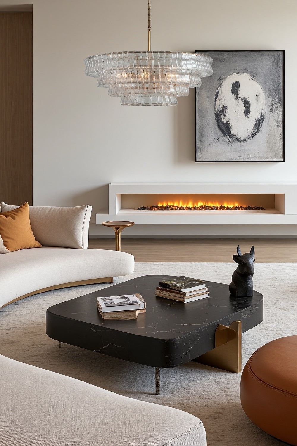 Juliet Multi-Tier Crystal Round Chandelier