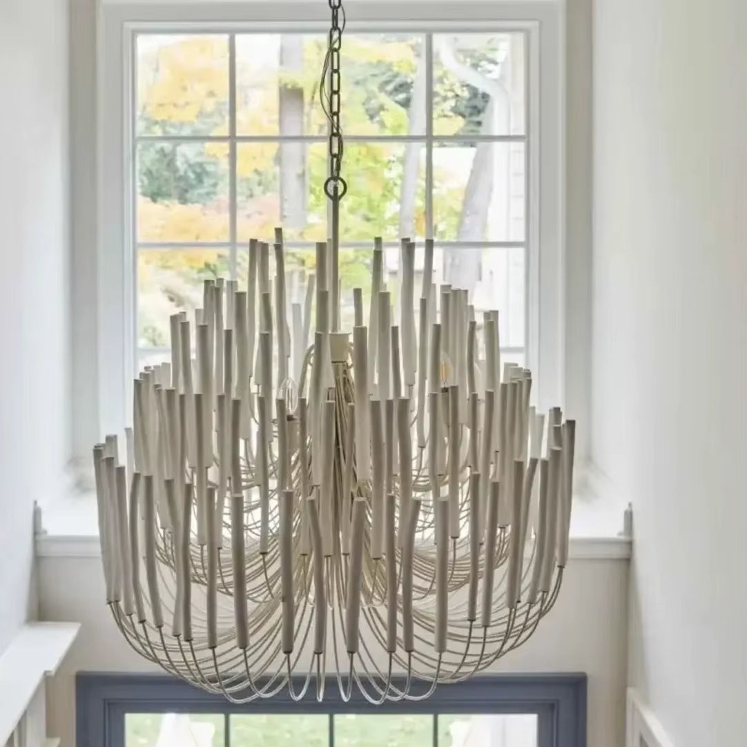 Agave Abstract Wood Chandelier