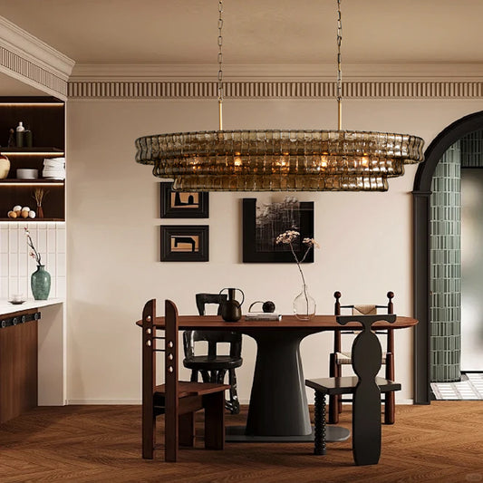 Juliet Multi-Tier Oval Crystal Chandelier