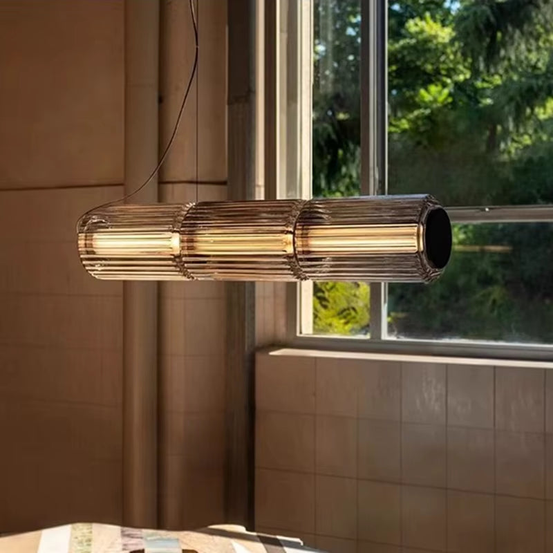Mallory Column Glass Vertical Pendant Light