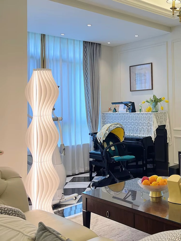 Nordic Modern Cream Acrylic Floor Lamp