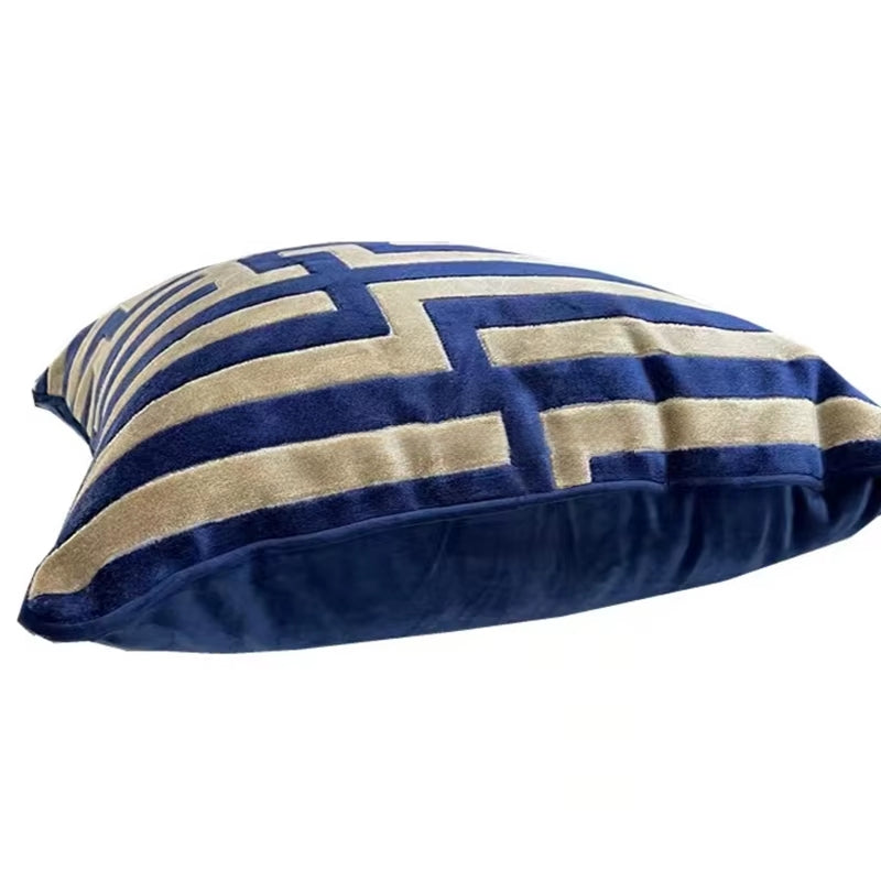French Luxury Maze Velvet Pillow Case