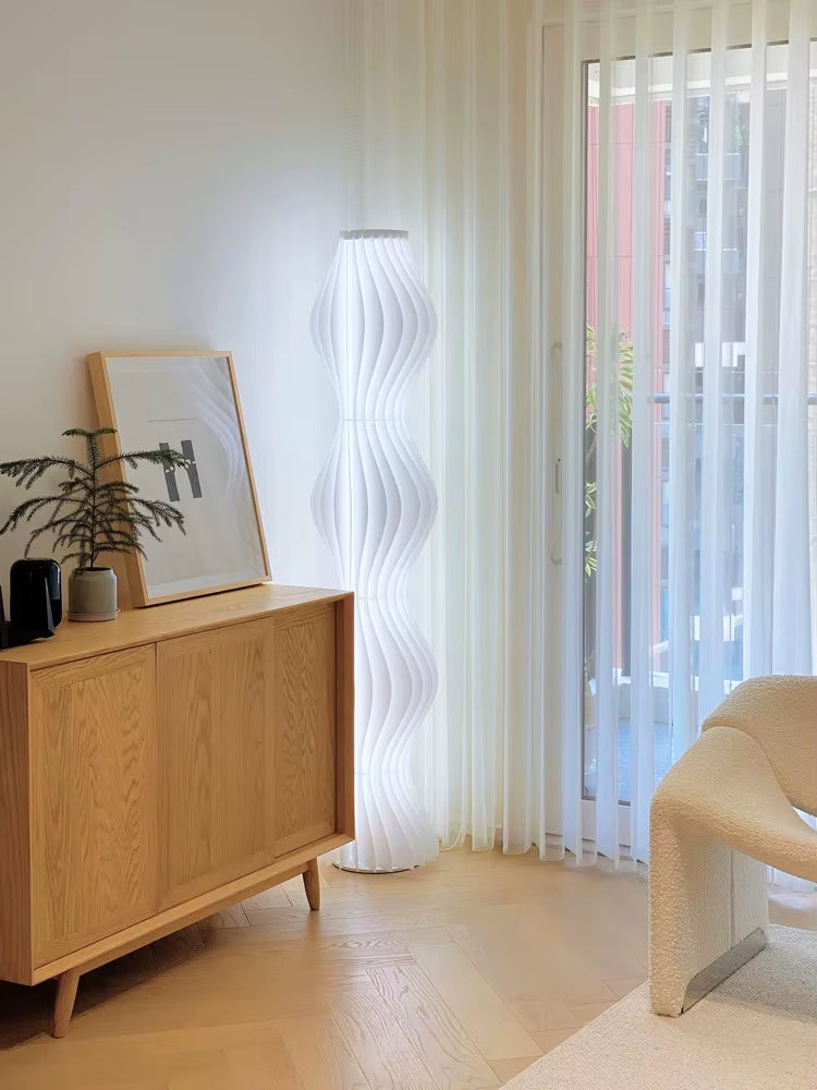 Nordic Modern Cream Acrylic Floor Lamp