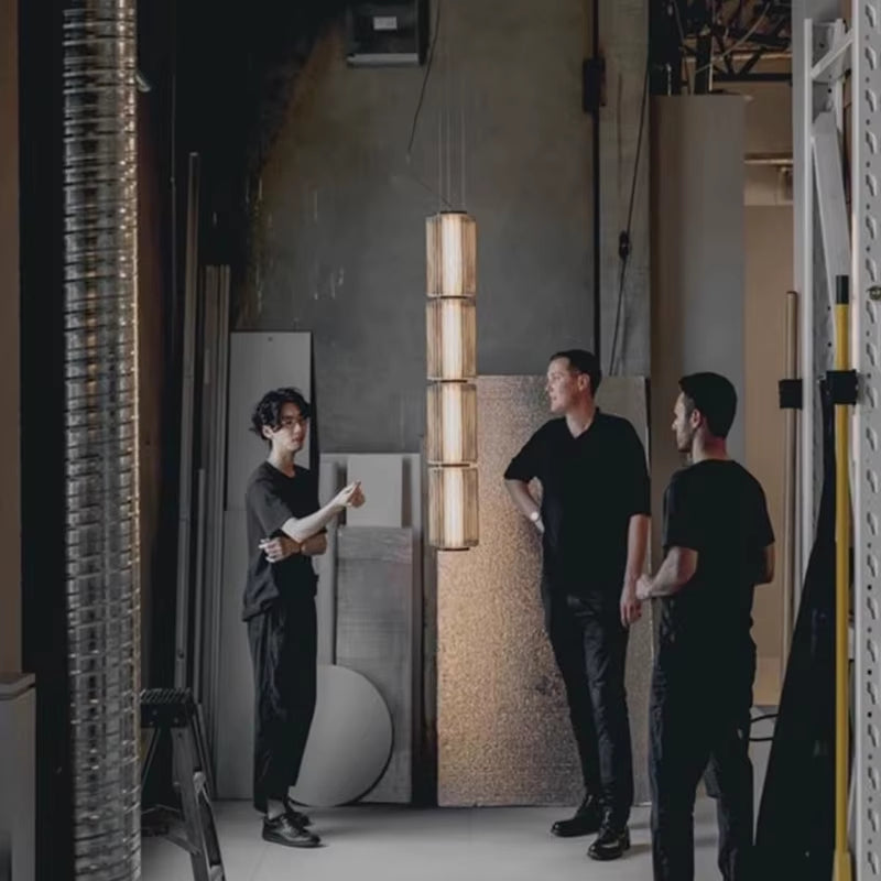 Mallory Column Glass Vertical Pendant Light