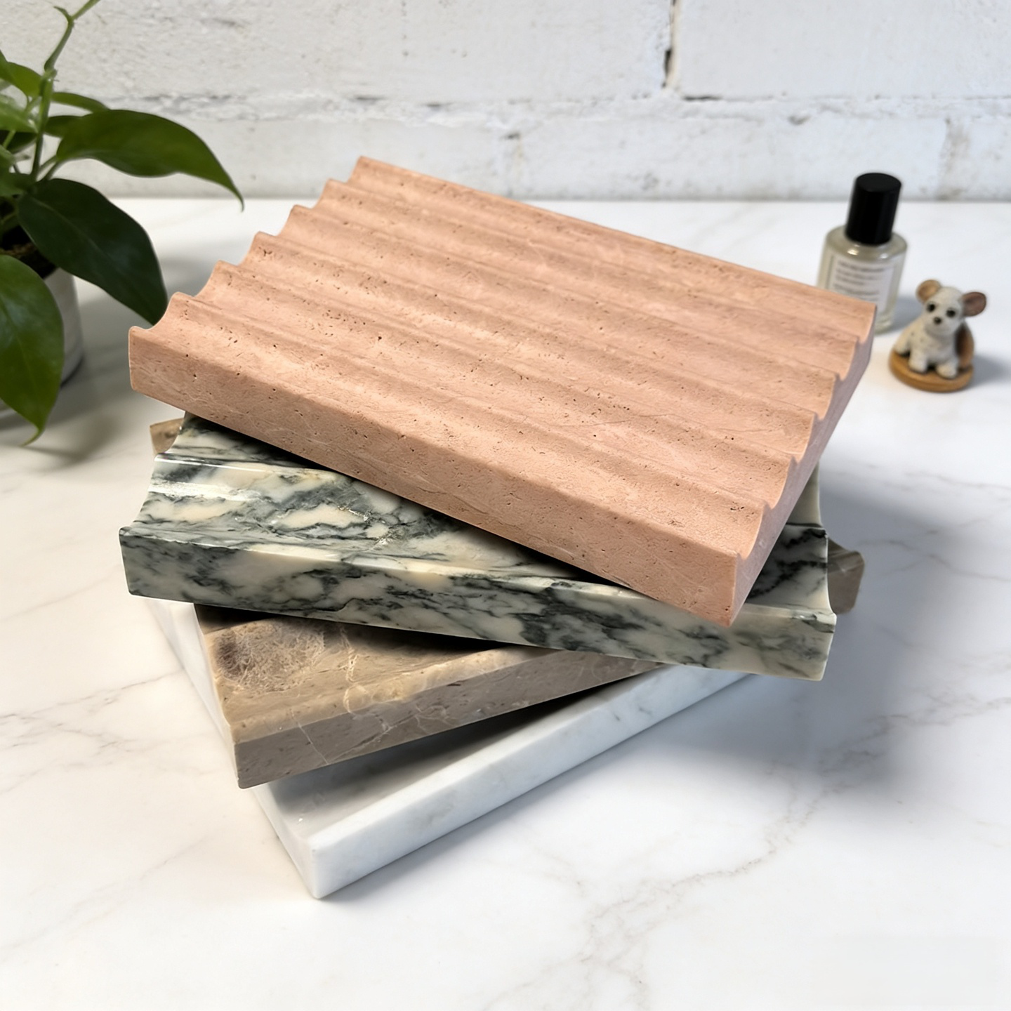 Aurelia Wave Marble Soap Dish