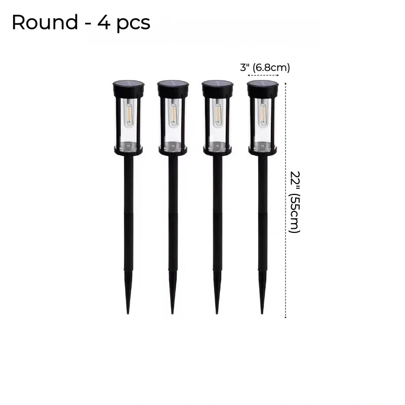 Timeless LED Filament Solar Path Lights