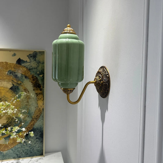 Camille Ribbed Glass Wall Sconce
